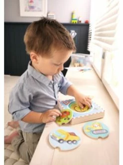 Spielzeug Haba 301648 Holz-Lagenpuzzle Baustelle Günstig Kaufen -Haba Shop haba 301648 holz lagenpuzzle baustelle 2