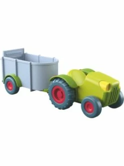 Spielzeug Haba 303131 Little Friends Bauernhof Traktor Mit Anhänger Günstig Kaufen