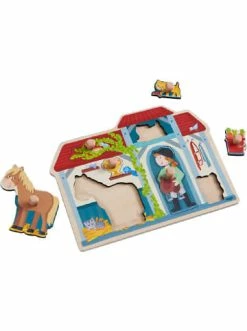 Spielzeug Haba 304592 Greifpuzzle Im Pferdestall Günstig Kaufen