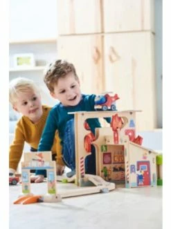 Spielzeug Haba 304847 Kullerbü – Spielbahn Feuerwehrwache Günstig Kaufen -Haba Shop haba 304847 kullerbu spielbahn feuerwehrwache 3