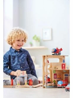 Spielzeug Haba 304847 Kullerbü – Spielbahn Feuerwehrwache Günstig Kaufen -Haba Shop haba 304847 kullerbu spielbahn feuerwehrwache 4