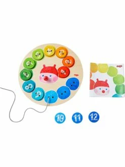 Spielzeug Haba 305288 Fädelspiel Regenbogenraupe Günstig Kaufen -Haba Shop haba 305288 fadelspiel regenbogenraupe 1