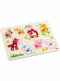 Spielzeug Haba Brettspiel 303183 - Greifpuzzle Oma Lenis Tiere - Ab 1 Jahren Günstig Kaufen
