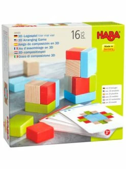 Spielzeug Haba Brettspiel 305455 - 3D-Legespiel Vier Mal Vier - Ab 3 Jahren Günstig Kaufen