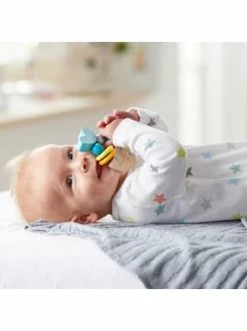 Spielzeug Haba Greifling Klapperfisch In Hellblau Günstig Kaufen -Haba Shop haba greifling klapperfisch in hellblau 1