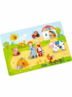 Spielzeug Haba Greifpuzzle Auf Dem Bauernhof (Kinderpuzzle) In Bunt Günstig Kaufen
