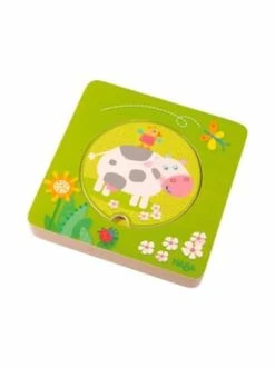 Spielzeug Haba Holzpuzzle Bauernhof-Freunde In Mehrfarbig Günstig Kaufen