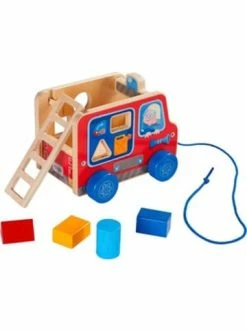 Haba Shop -Haba Shop haba nachziehspielzeug feuerwehrauto in mehrfarbig 1