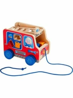 Haba Shop 24 Haba Nachziehspielzeug Feuerwehrauto In Mehrfarbig Günstig Kaufen