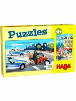 Spielzeug Haba Puzzles Im Einsatz (Kinderpuzzle) | 2 Spannende Motive Mit Je 24 Puzzleteilen Günstig Kaufen