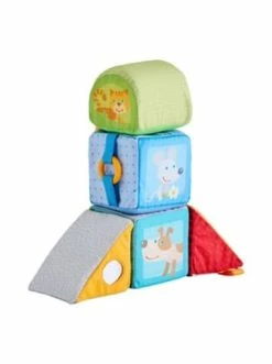 Spielzeug Haba Stoff- Entdeckerwürfel Tierisch Geometrisch In Mehrfarbig Günstig Kaufen